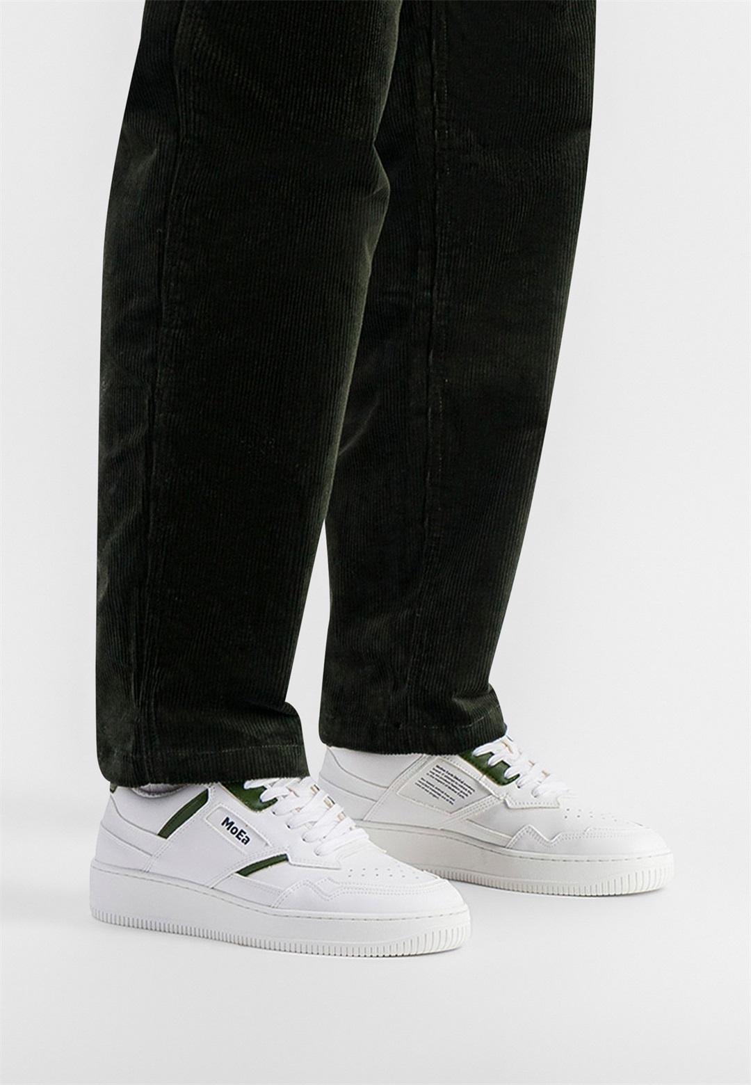 MoEa Sneaker low - white green/weiß