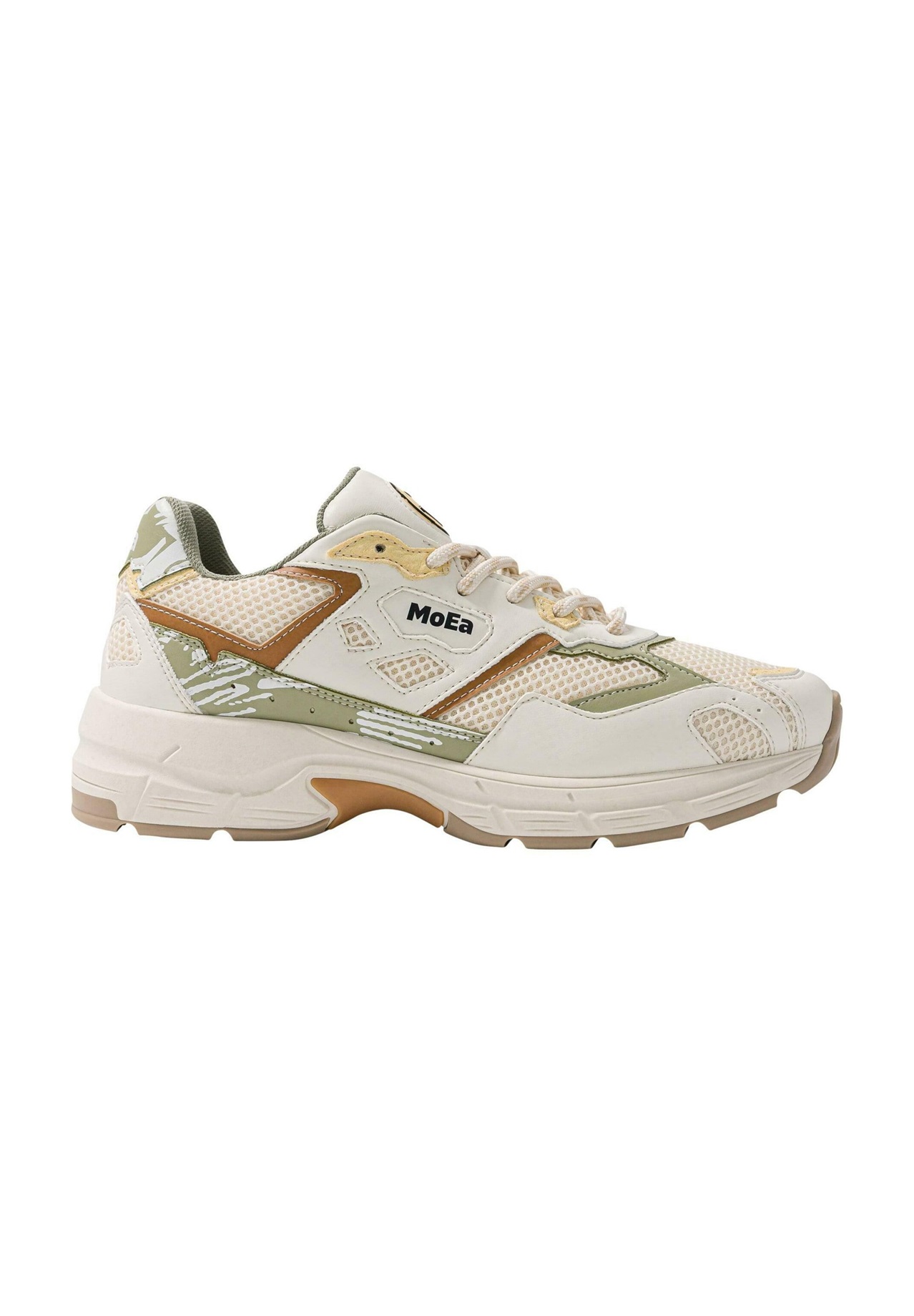 MoEa SMILEY NATURE DROP - Sneaker low - beige green/beige