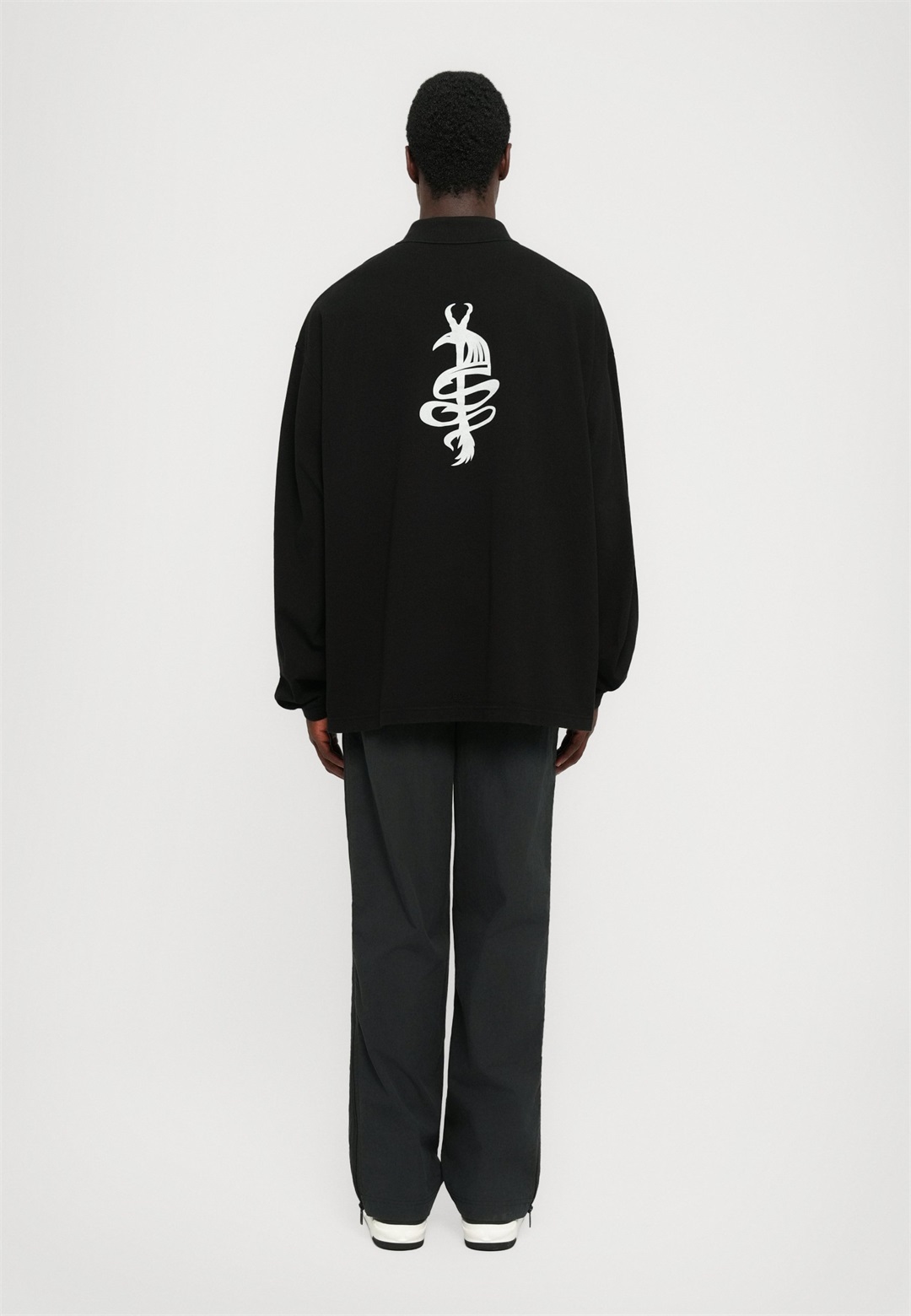 032c SPEED DEVIL - Langarmshirt - washed black/black denim