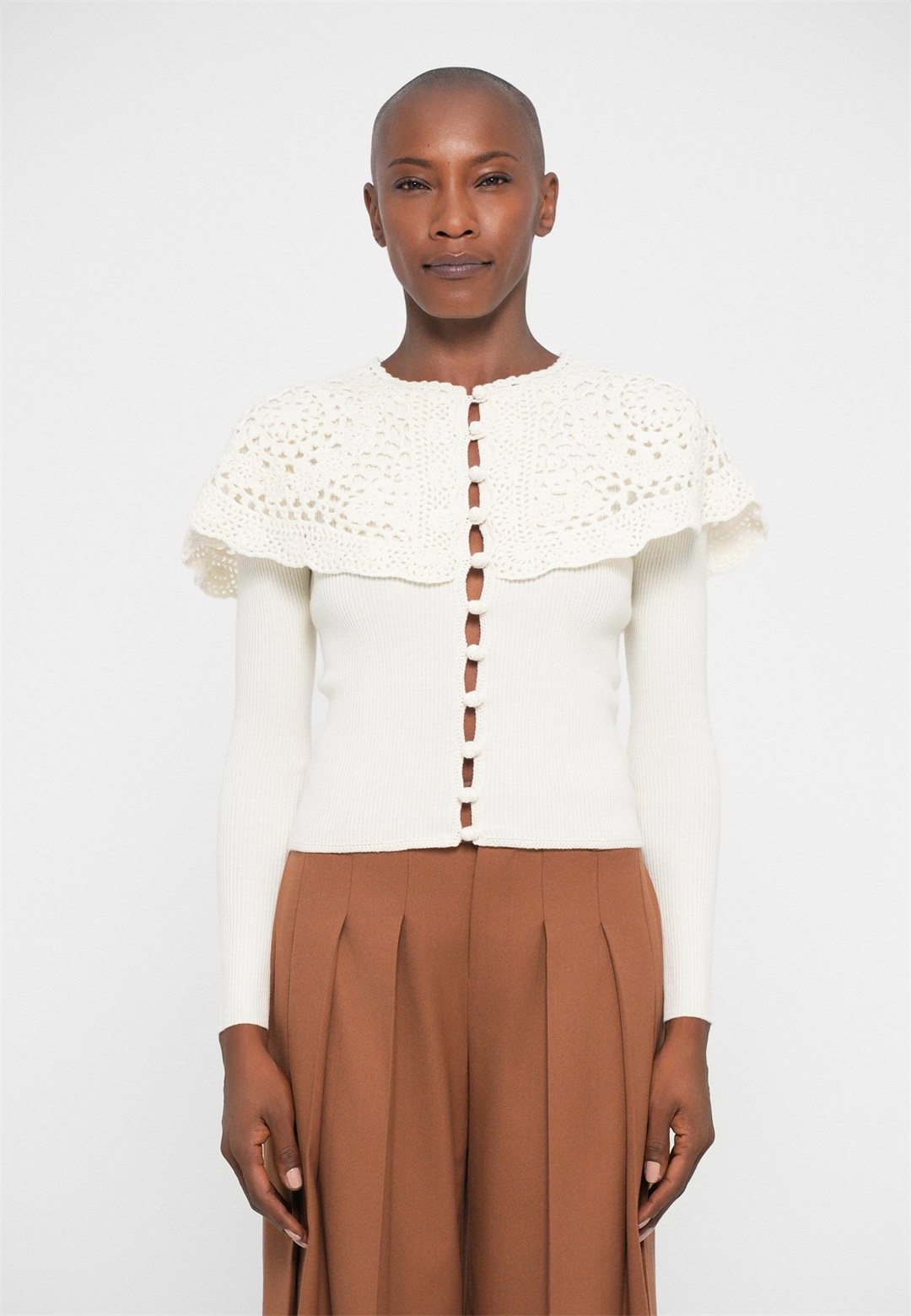 Sea NARA CARDIGAN - Strickjacke - cream/offwhite