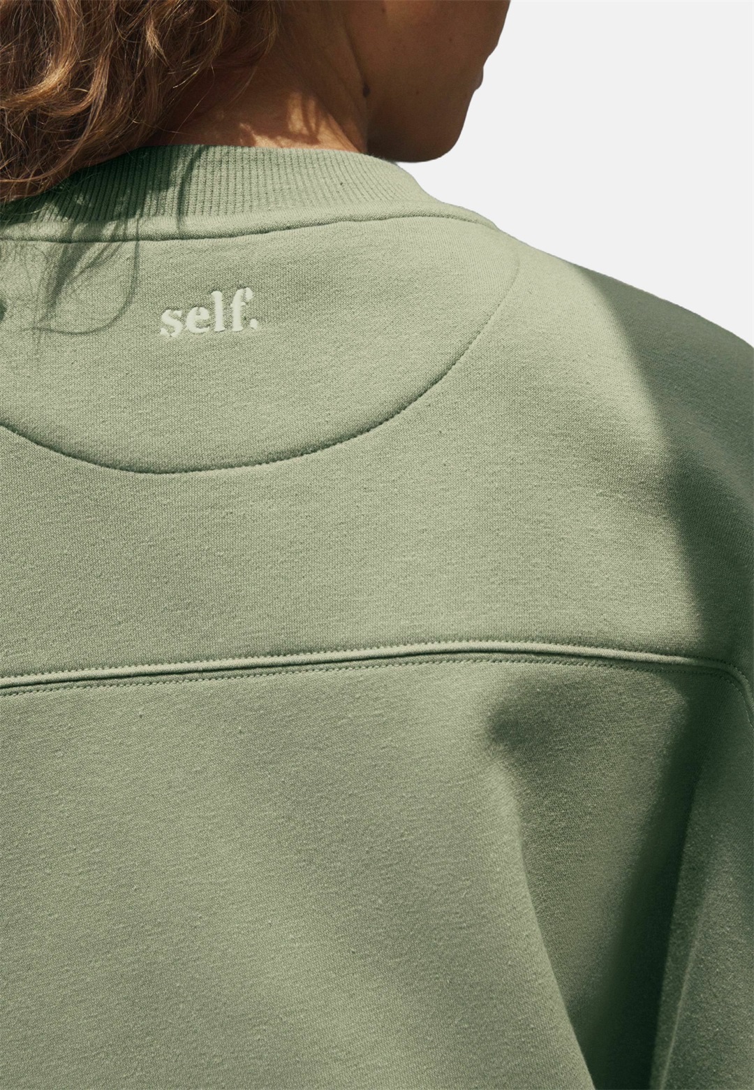 Self. Sweatshirt - sage green/grün