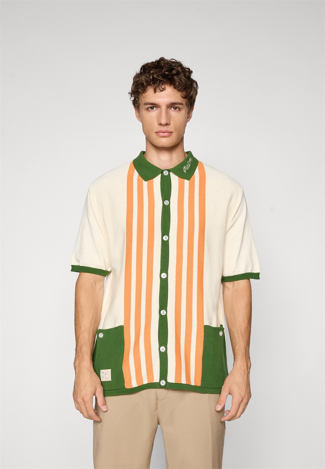 Malbon GABBIANO BUTTON UP - Sweatjacke - ivory/offwhite