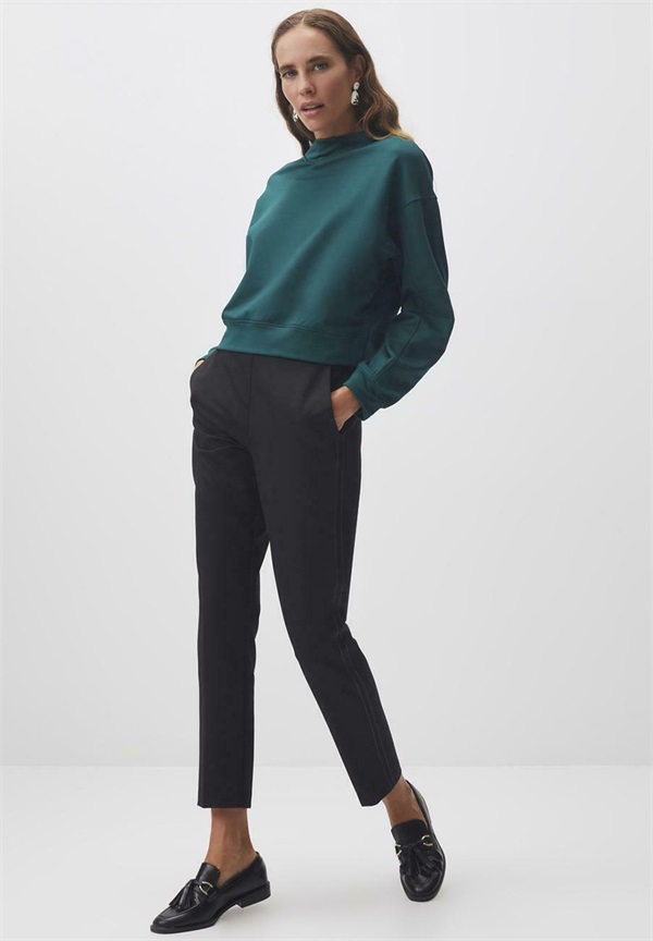 Jimmy Key Stoffhose - black/schwarz