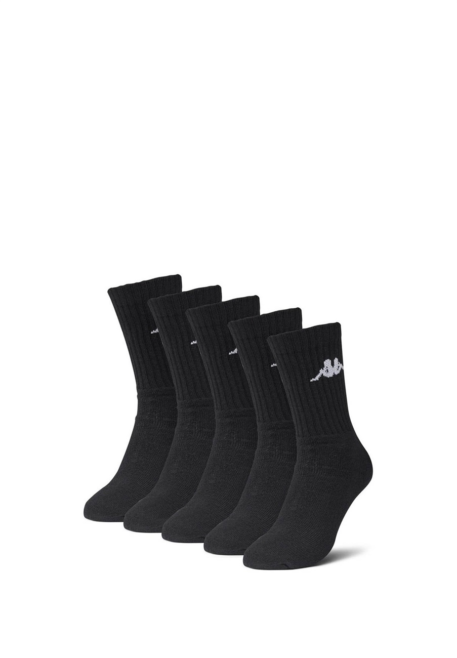 Kappa FISPER 5-PACK - Socken - black/schwarz