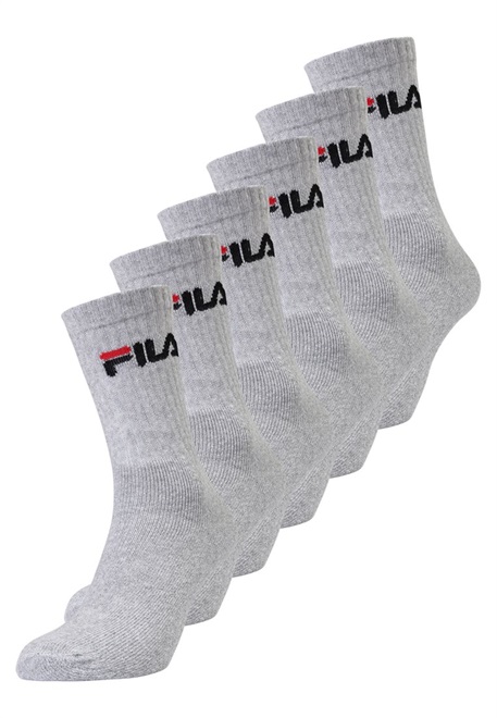 Fila TENNIS SOCKS UNISEX 6 PACK - Socken - grey/grau