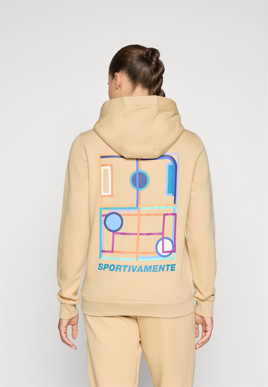 Lotto HOODED SWEATSHIRT HERITAGE - Kapuzenpullover - irish cream/beige