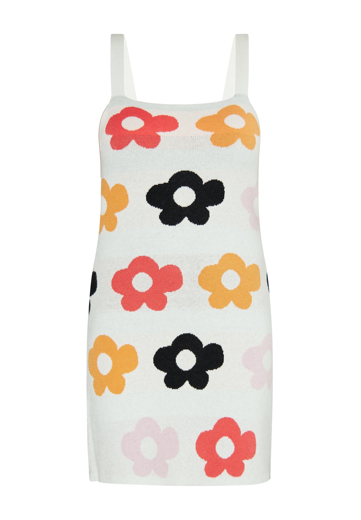 myMo CO-BRANDED WITH SWIRLY - Etuikleid - weiss/mehrfarbig/mehrfarbig