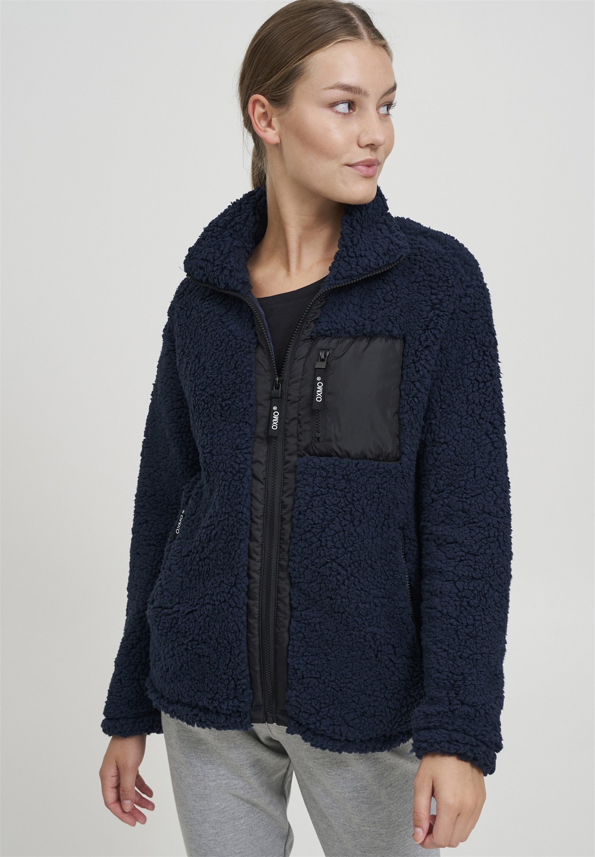 Oxmo OXELLIN - Fleecejacke - total eclipse/blau
