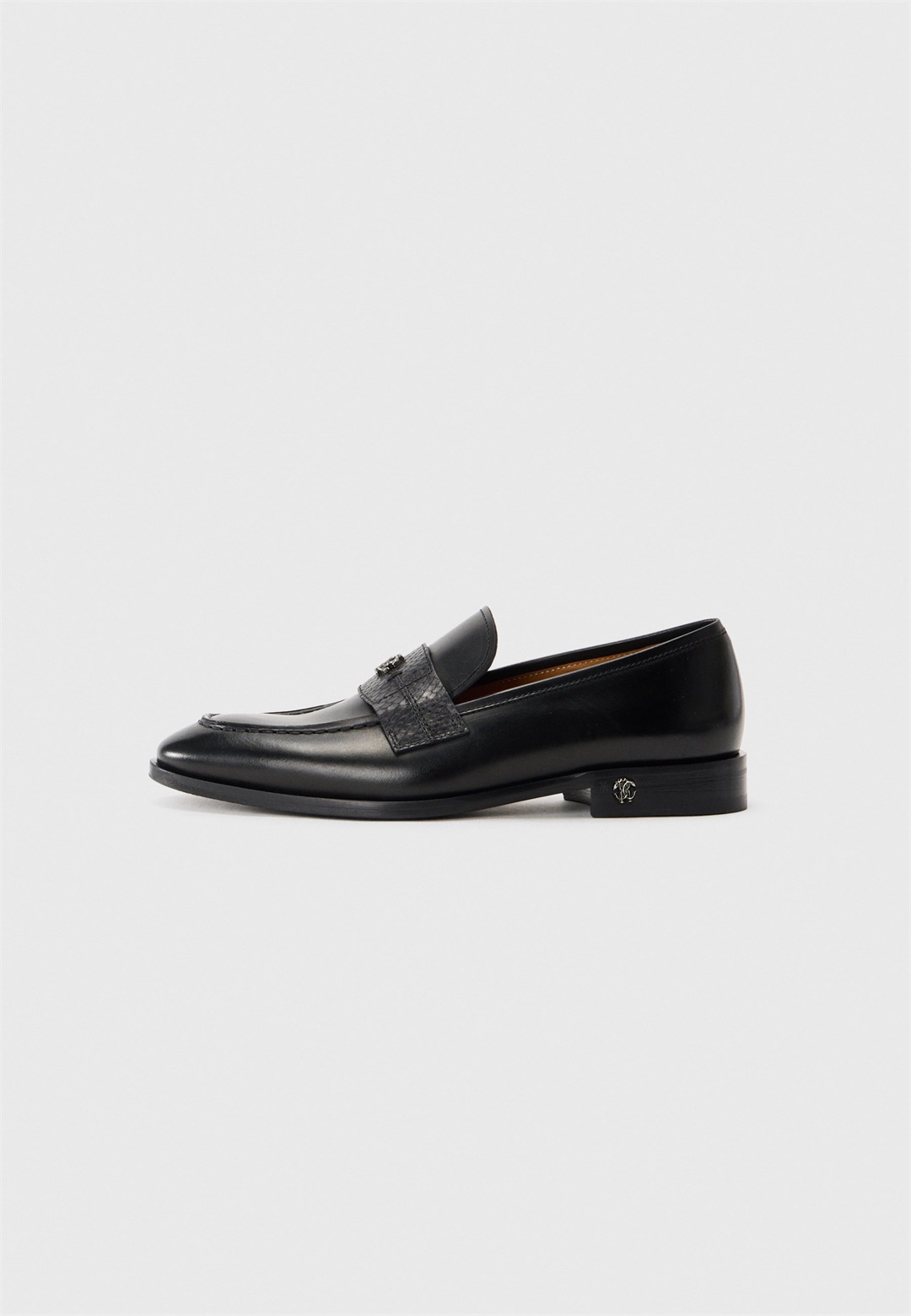 Roberto Cavalli DANIEL METAL - Slipper - black/dark grey/schwarz