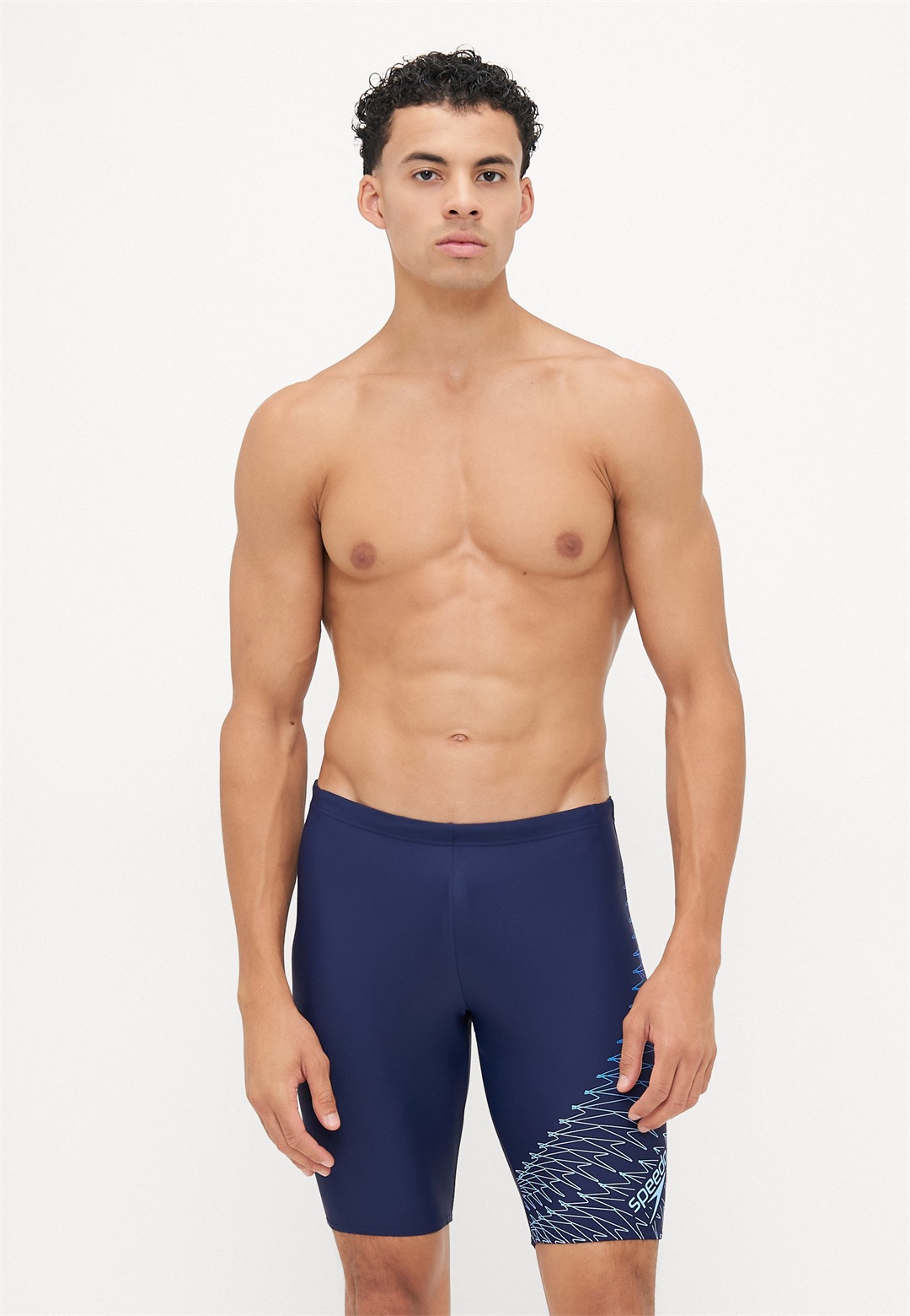 Speedo MENS MEDLEY LOGO JAMMER - Badehose Pants - navy/lagoon blue/schwarz