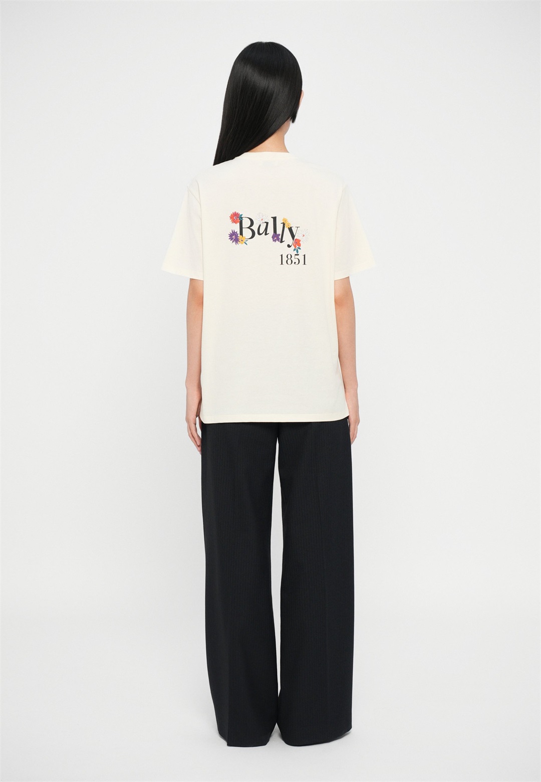 Bally T-Shirt print - bone/offwhite