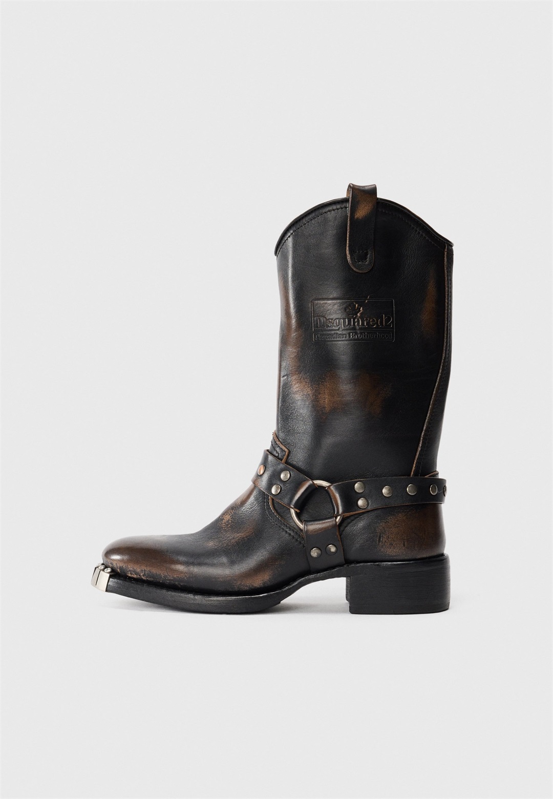 Dsquared2 WESTERN - Cowboy-/Bikerboot - vintage black/schwarz