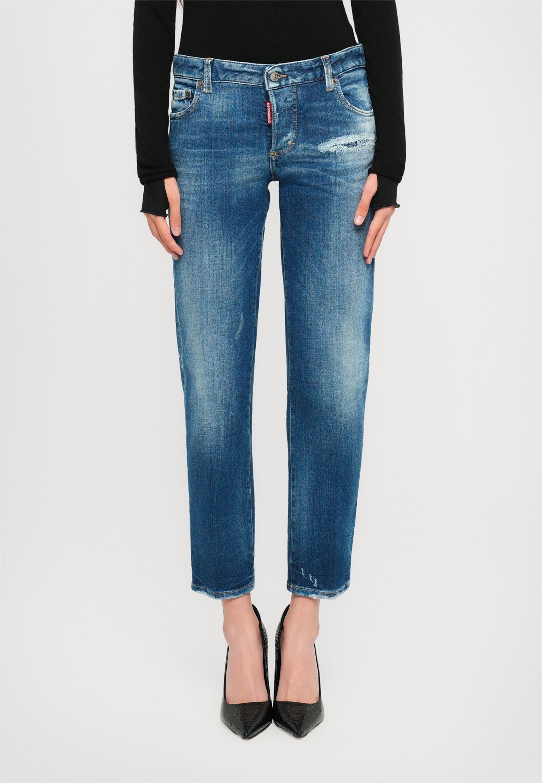 Dsquared2 JENNA - Jeans Slim Fit - navy blue/blue denim