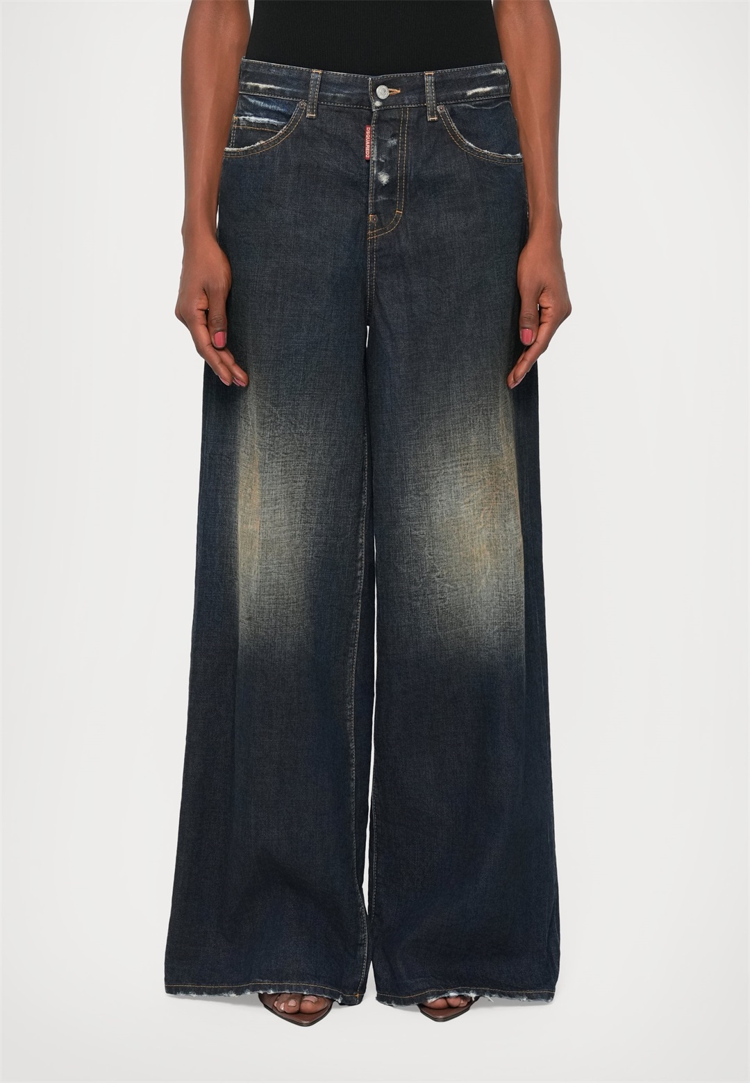 Dsquared2 TRAVELLER - Jeans Relaxed Fit - navy blue/blue denim
