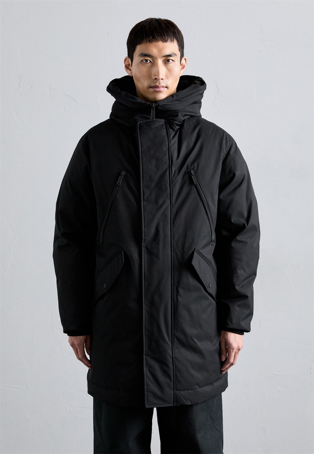 Dsquared2 Wintermantel - all black/schwarz