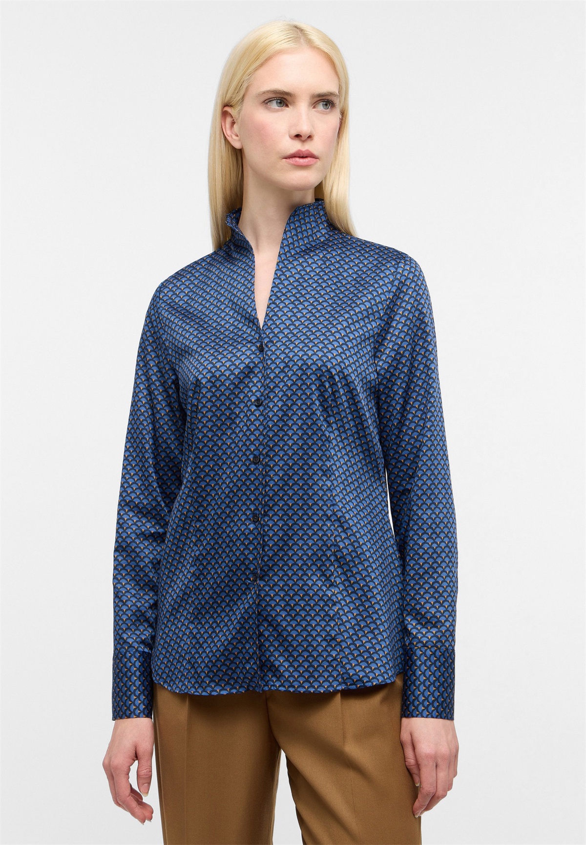 Eterna REGULAR FIT - Hemdbluse - blau