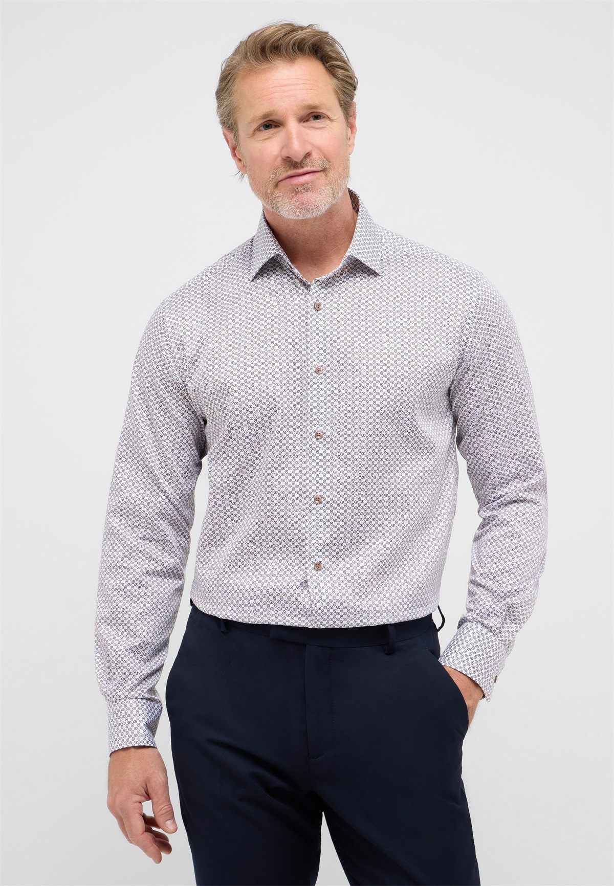 Eterna DYNAMIC COTTON ™ HEMD - MODERN FIT - Hemd - beige