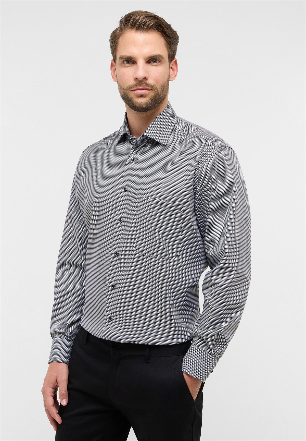 Eterna COMFORT FIT - Hemd - anthrazit