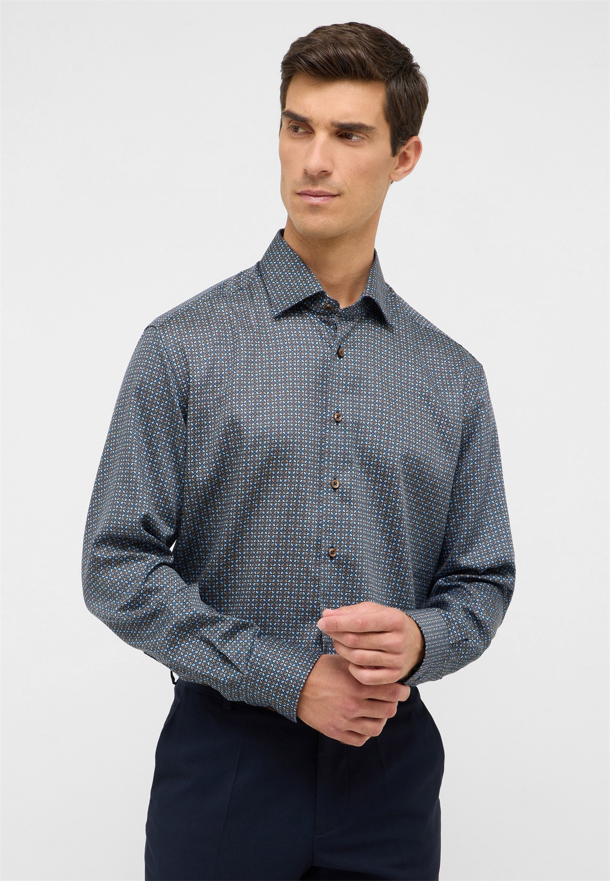 Eterna MODERN FIT - Hemd - braun