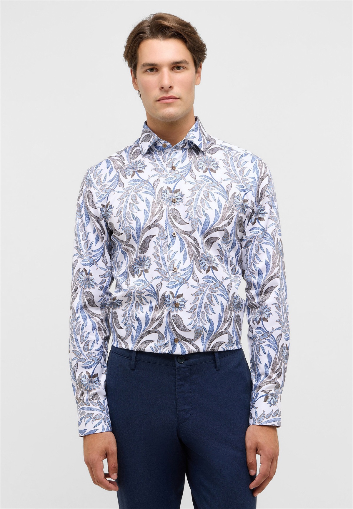 Eterna Hemd - hellblau