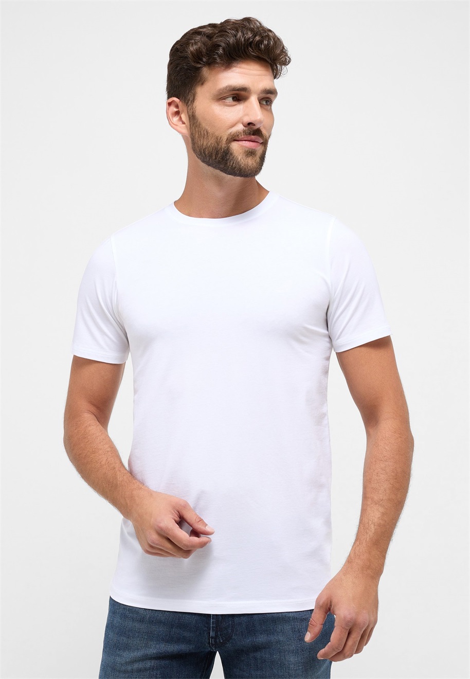 Eterna MIT RUNDHALS AUSSCHNITT - T-Shirt basic - weiß