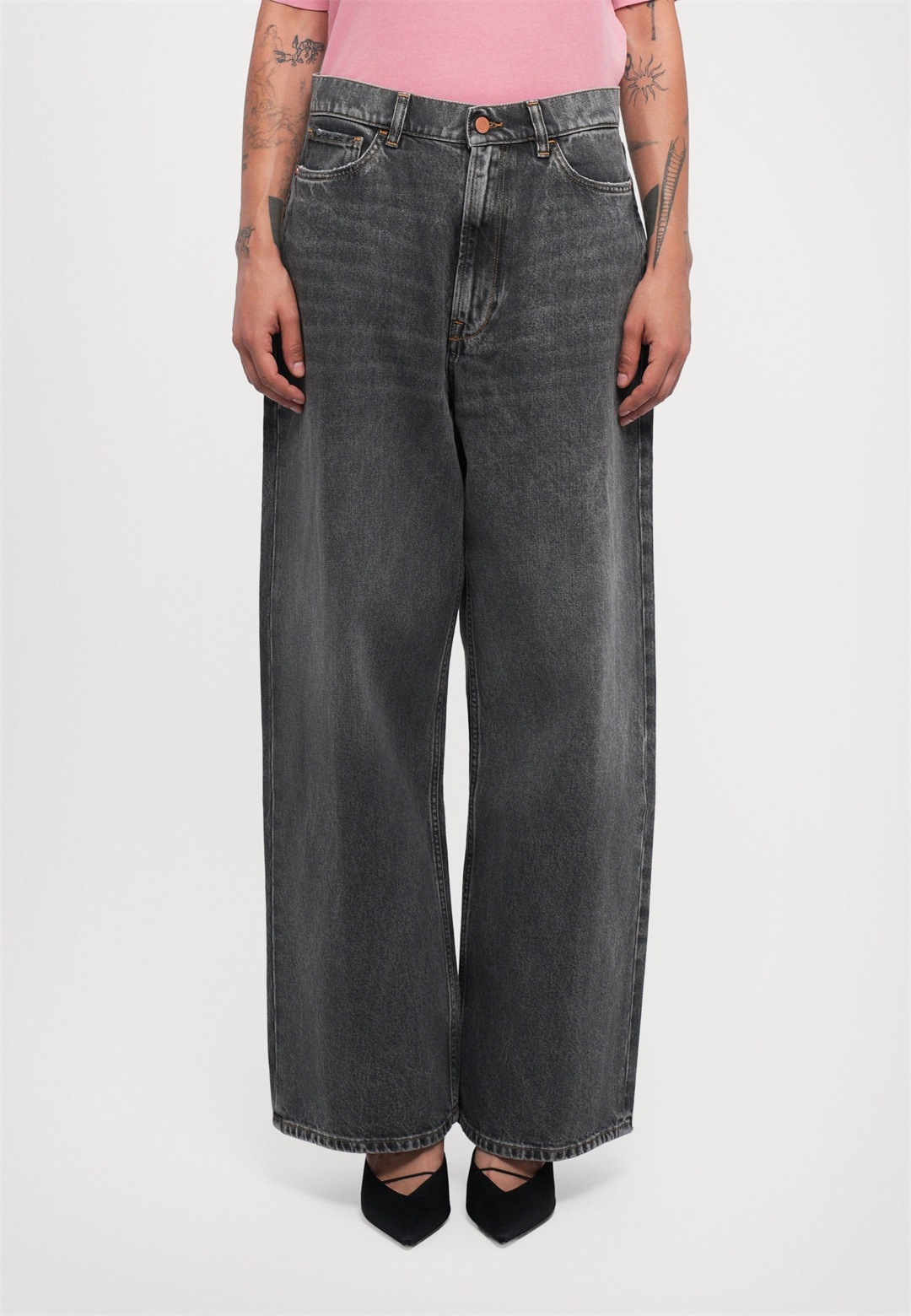 3x1 SKATER - Wide Leg - cool grey/dunkelgrau