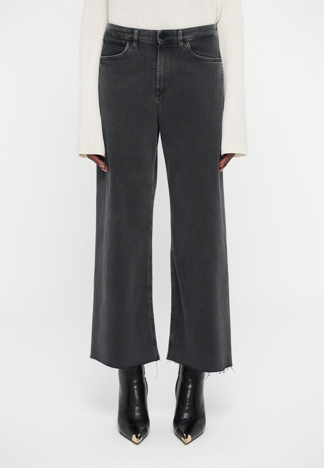 3x1 HELLEN - Jeans Relaxed Fit - anthracite/anthrazit