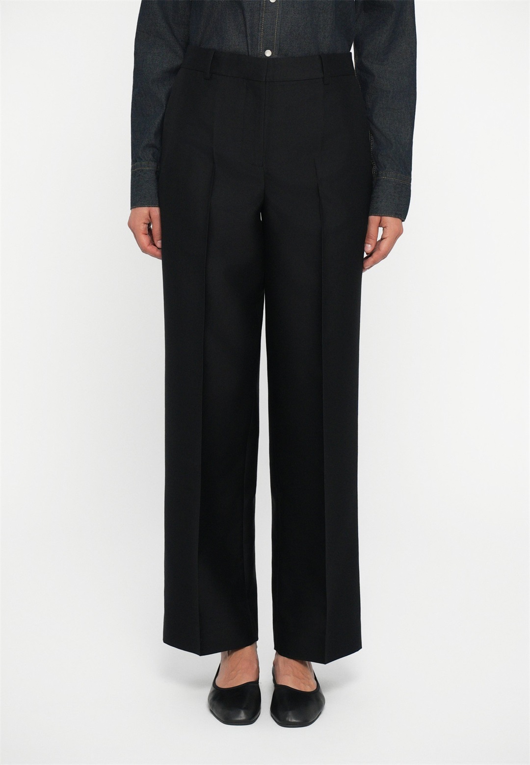 440ME TAILORED RELAXED FIT TROUSERS - Stoffhose - black/schwarz