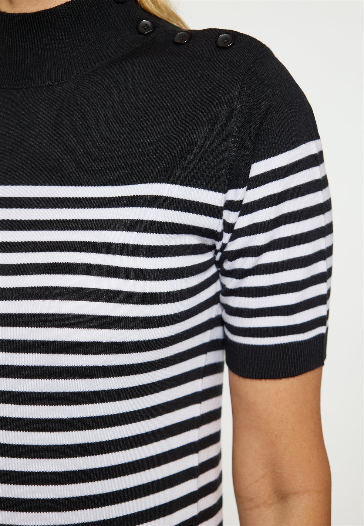 DreiMaster CO-BRANDED WITH RISA - T-Shirt basic - schwarz weiss/schwarz