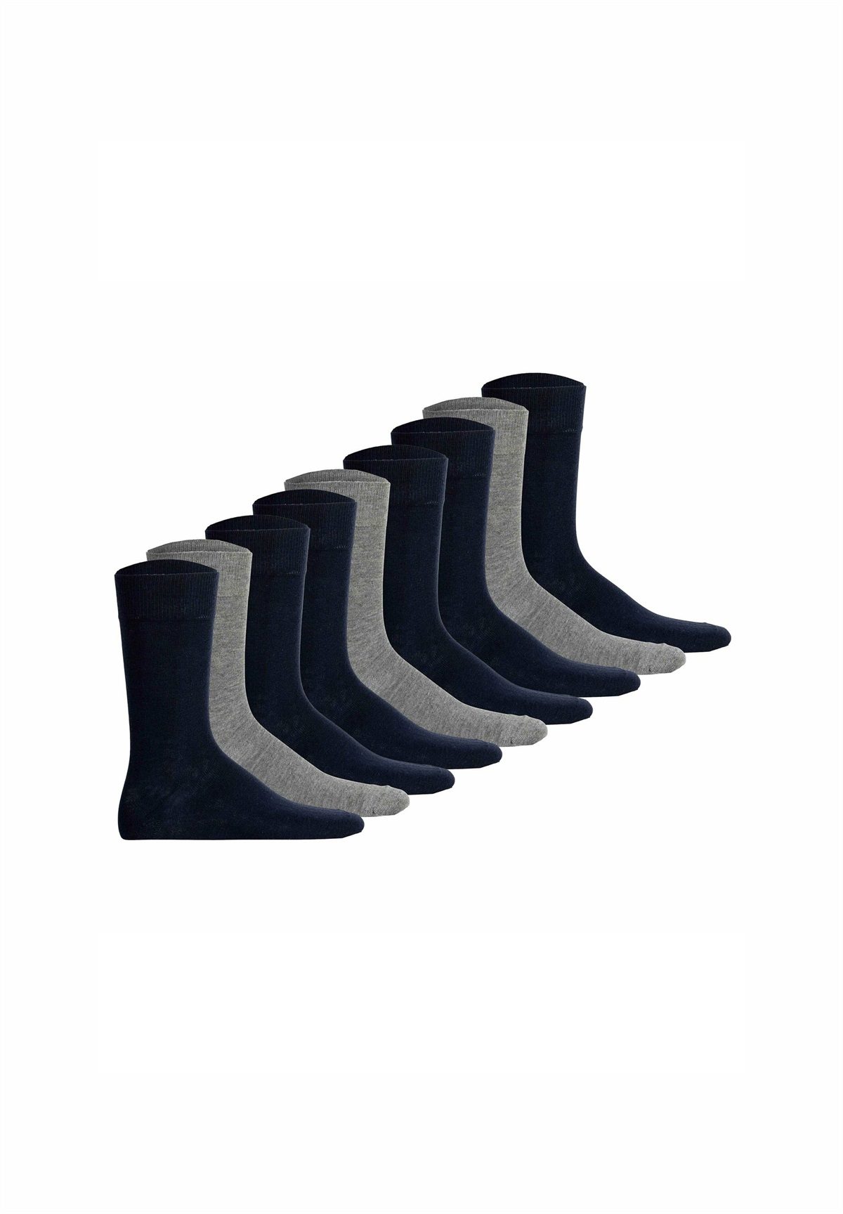 Hudson UNISEX 9ER PACK - EASY KOMFORTBUND EINFARBIG - Socken - dunkelblau grau/hellgrau