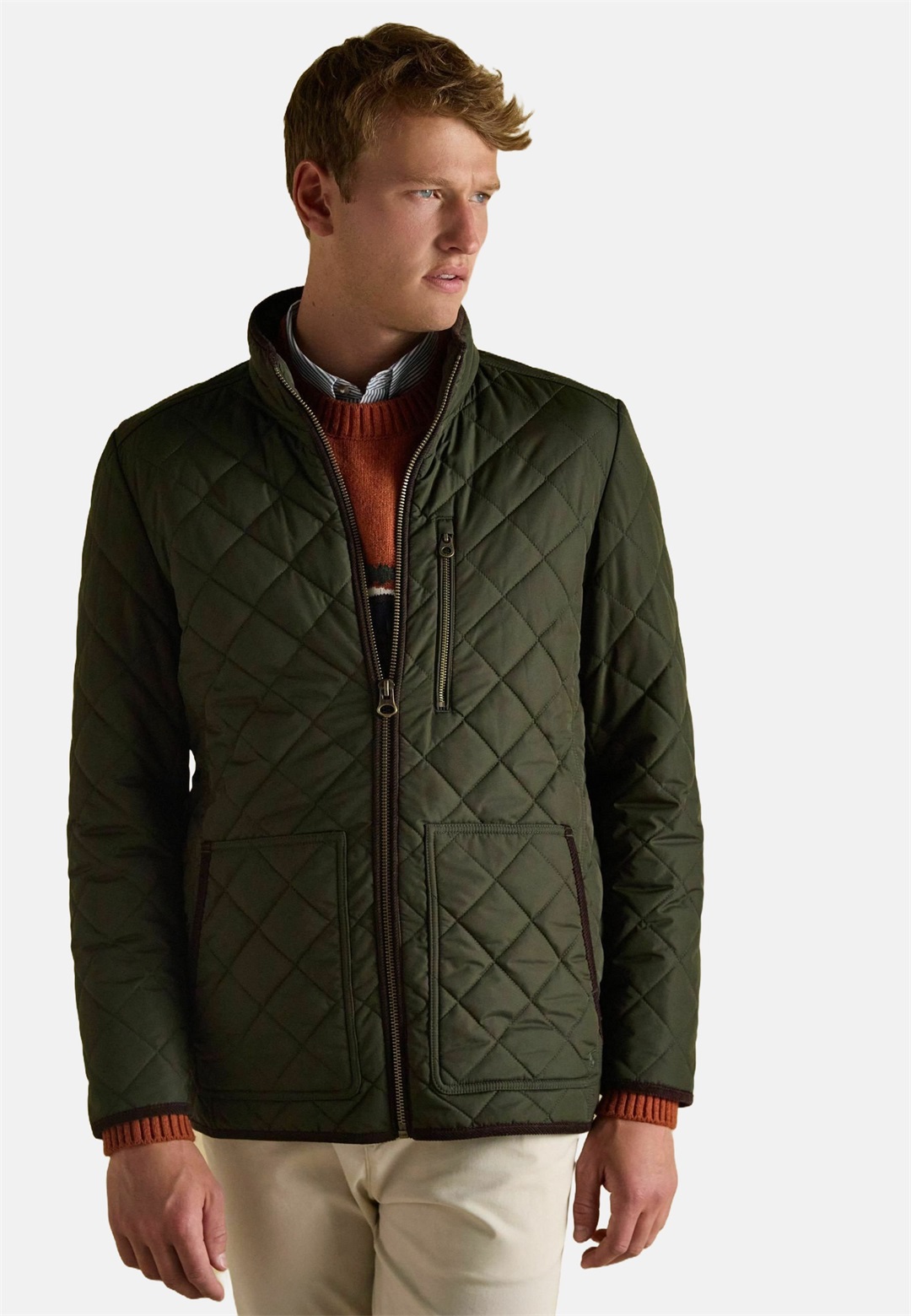 Tom Joule REGULAR FIT - QUILTED - Übergangsjacke - green/grün