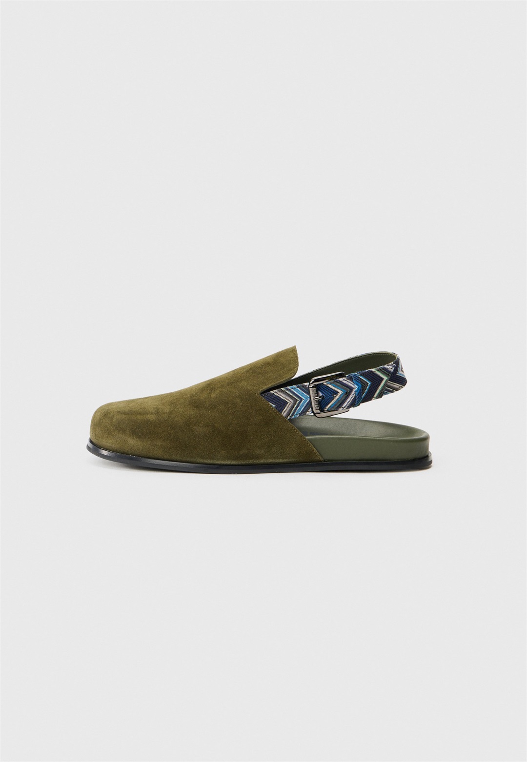 Missoni Clogs - mimetic/osaka blue/shearling mimetic/grün