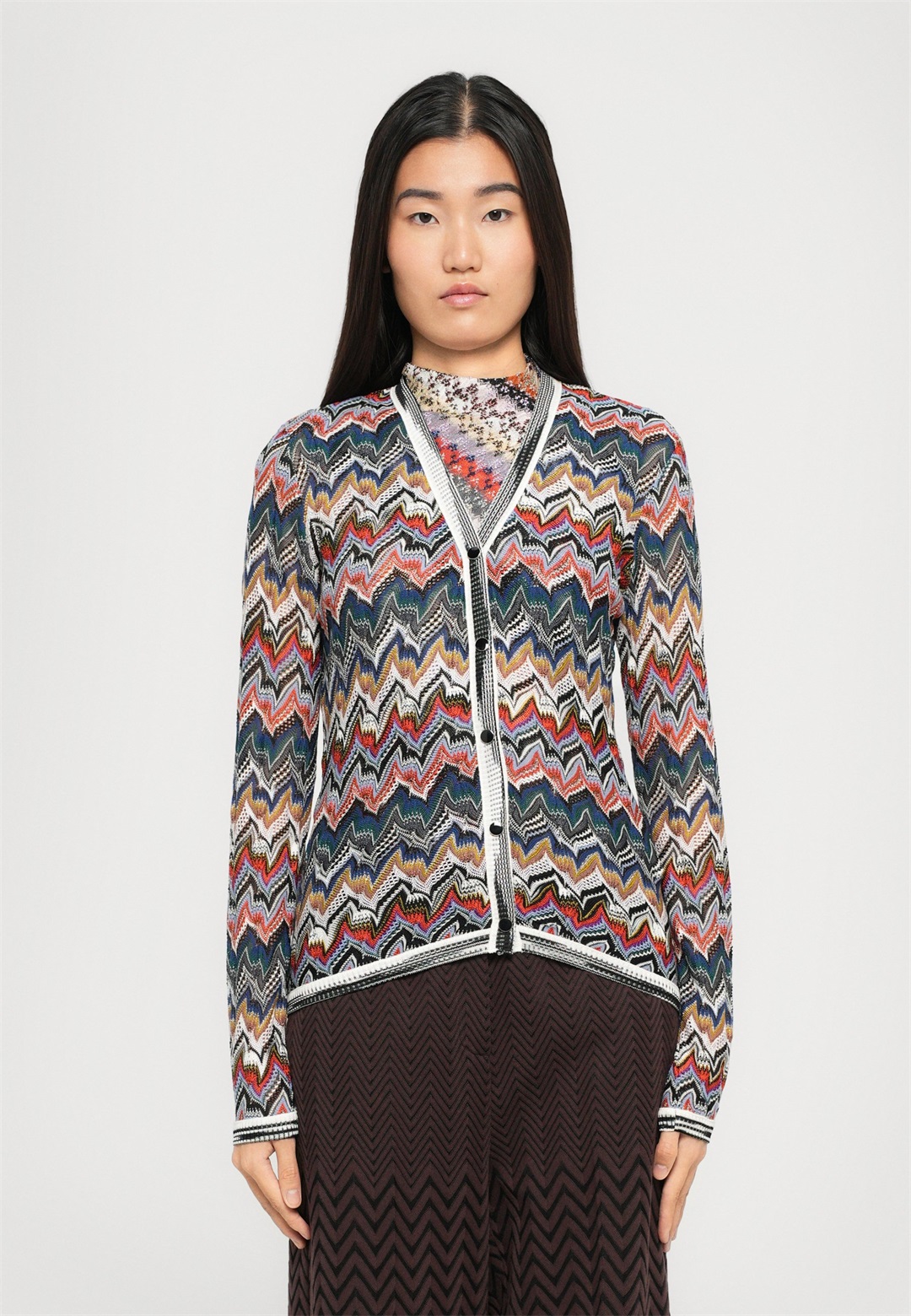 Missoni BUTTONED CARDIGAN - Strickjacke - multicolor tones/mehrfarbig