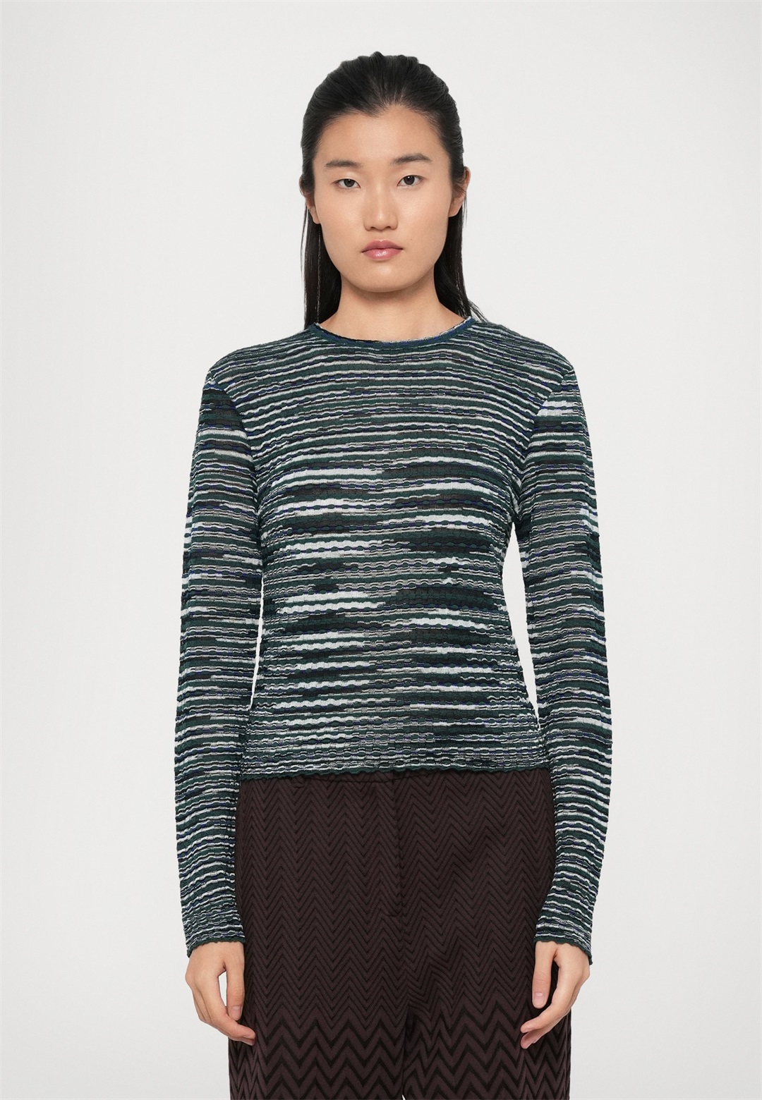 Missoni CREW NECK SWEATER - Strickpullover - green tones/petrol