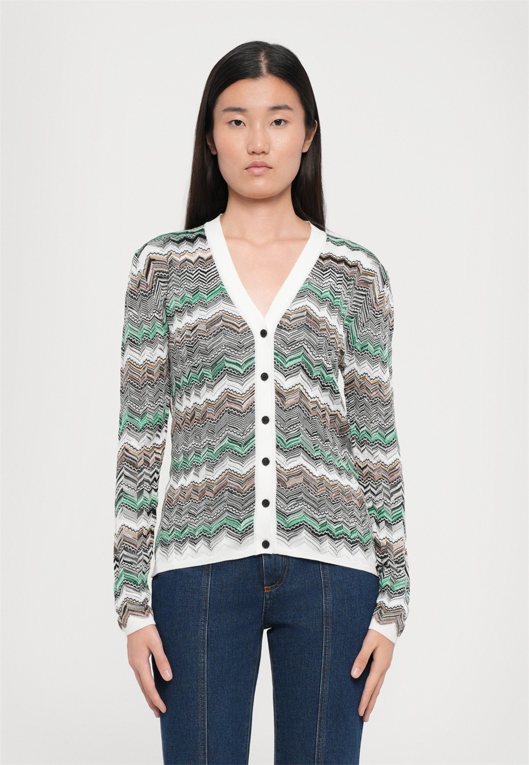 Missoni BUTTONED CARDIGAN - Strickjacke - light tones/mehrfarbig