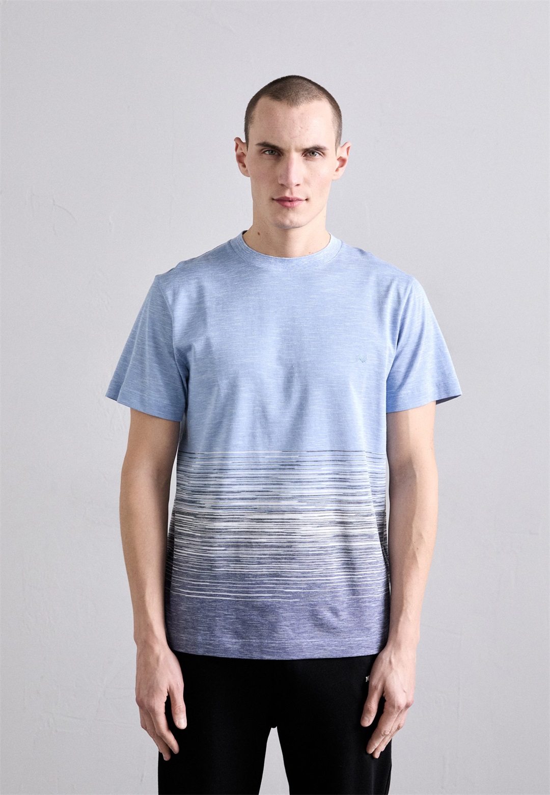 Missoni SHORT SLEEVE - T-Shirt print - blue tones/blau