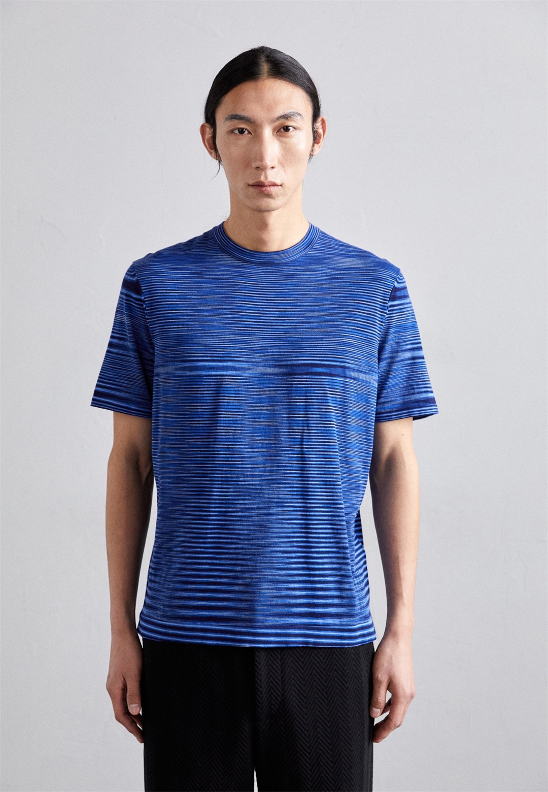Missoni SHORT SLEEVE - T-Shirt print - blue tones space dyed/blau