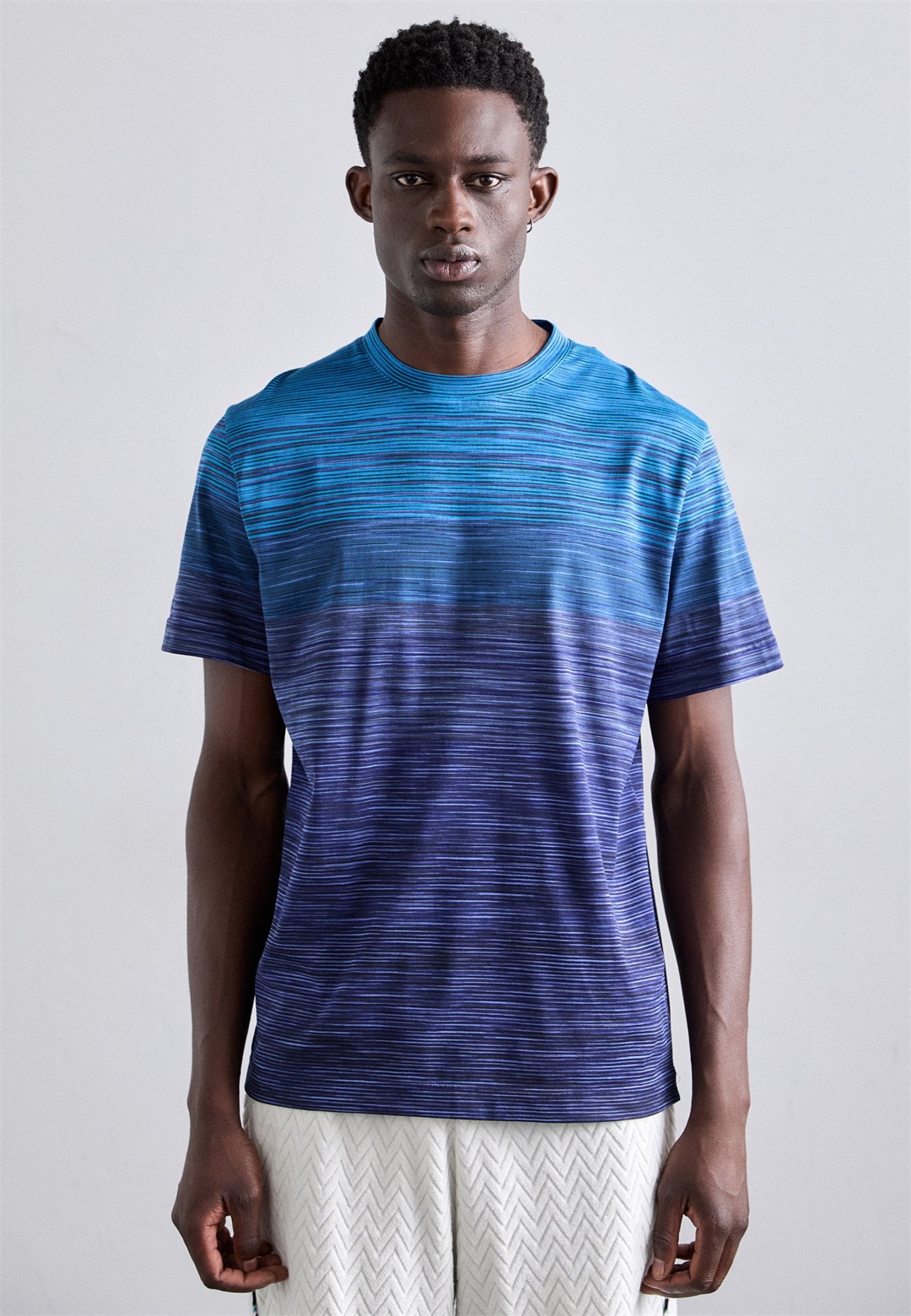 Missoni SHORT SLEEVE - T-Shirt print - blue tones/blau