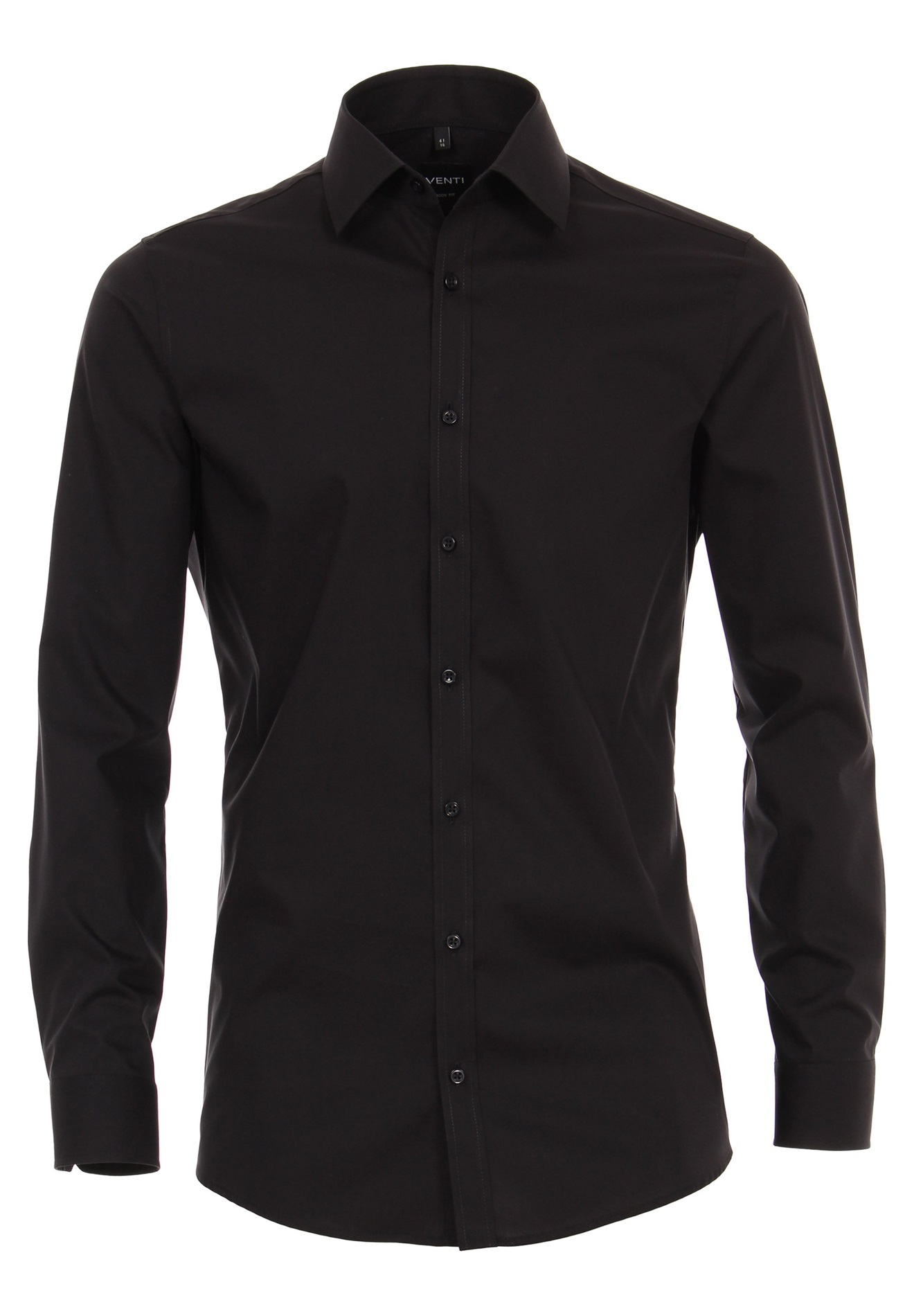 VENTI BODY FIT EXTRA LANGER ARM 69CM - Businesshemd - black/schwarz