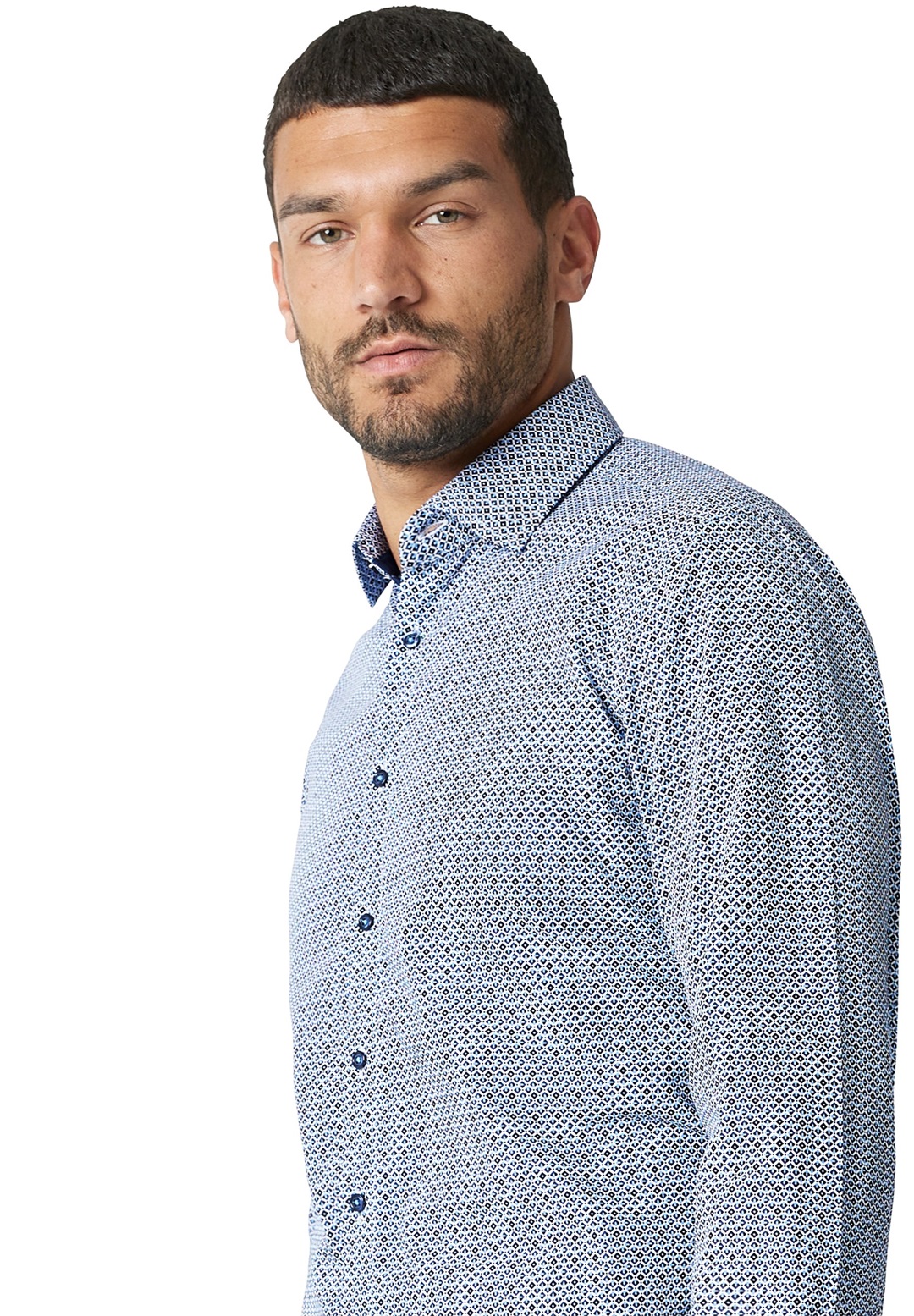 VENTI MODERN FIT - Hemd - mittelblau/blau