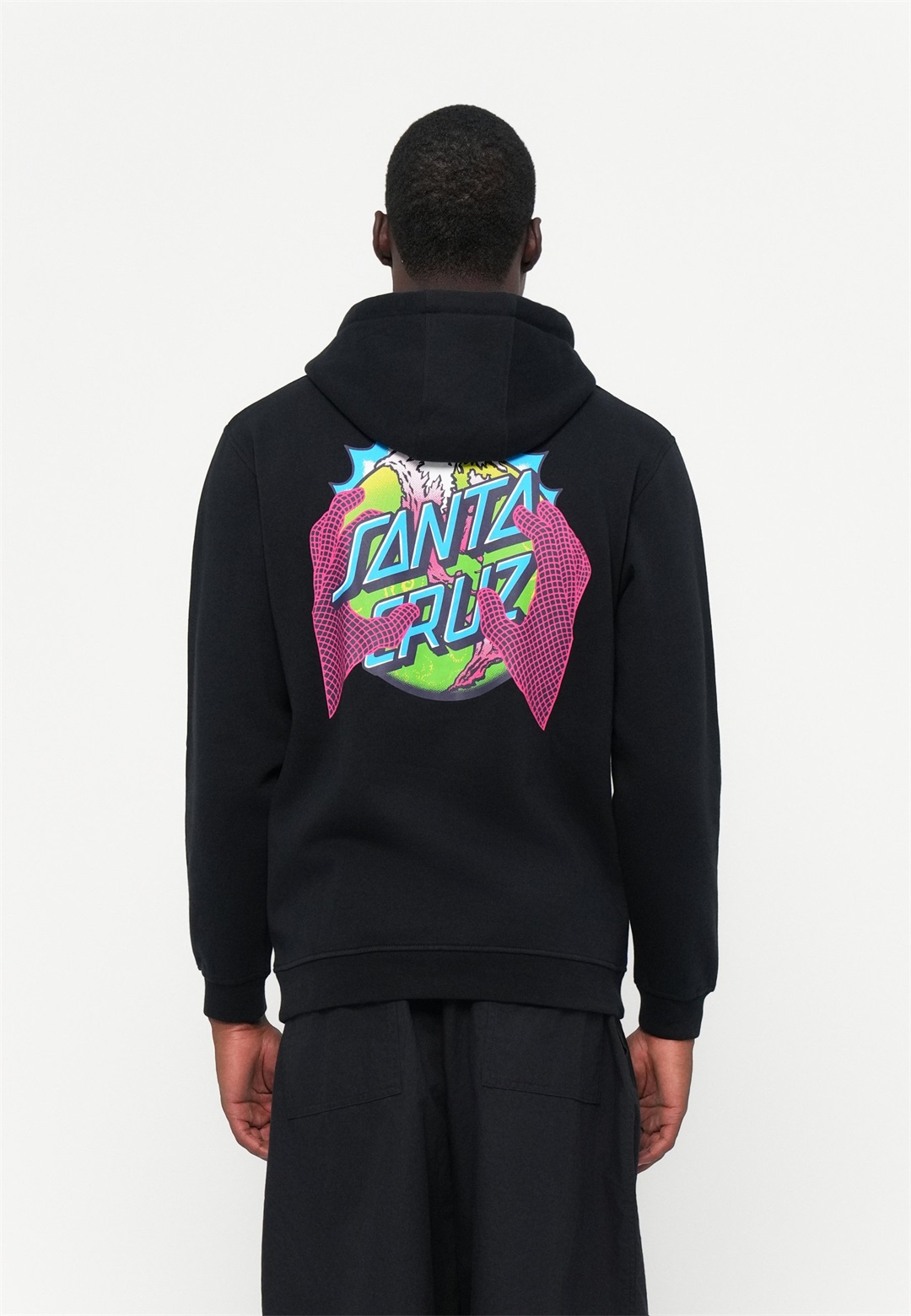 Santa Cruz KENDALL END OF THE DOT HOOD UNISEX - Sweatshirt - black/schwarz