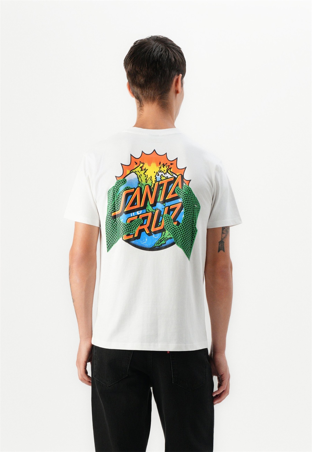 Santa Cruz KENDALL END OF THE DOT UNISEX - T-Shirt print - white/weiß