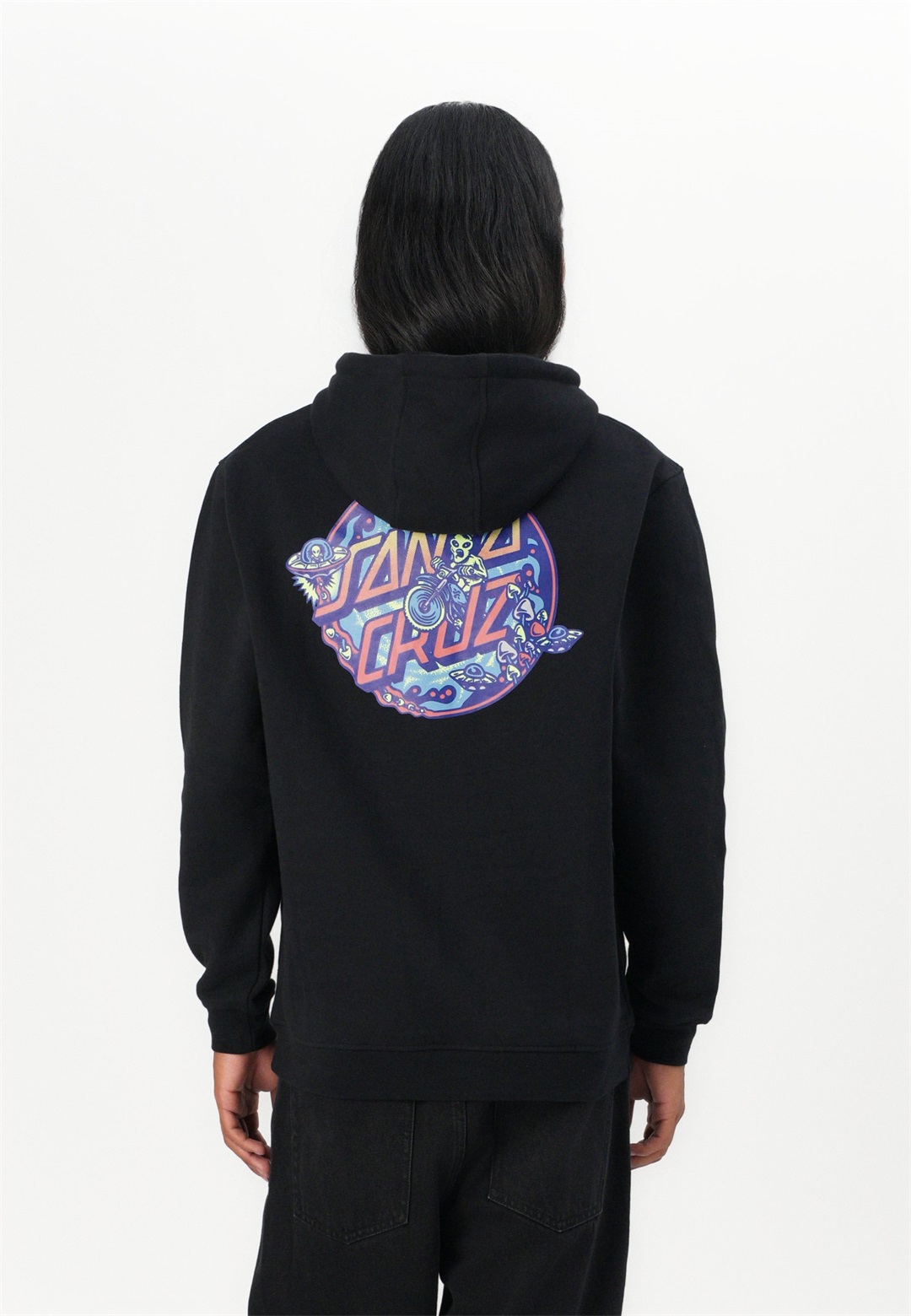 Santa Cruz SCREAMING ROSE UNISEX - Sweatshirt - black/schwarz