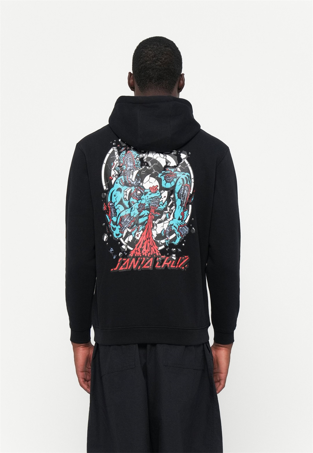 Santa Cruz ROSKOPP DISSECT STRIP HOOD UNISEX - Sweatshirt - black/schwarz