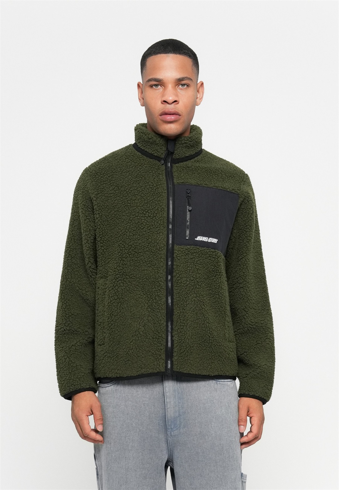 Santa Cruz FREESTYLE JACKET UNISEX - Fleecejacke - dark moss/dunkelgrün