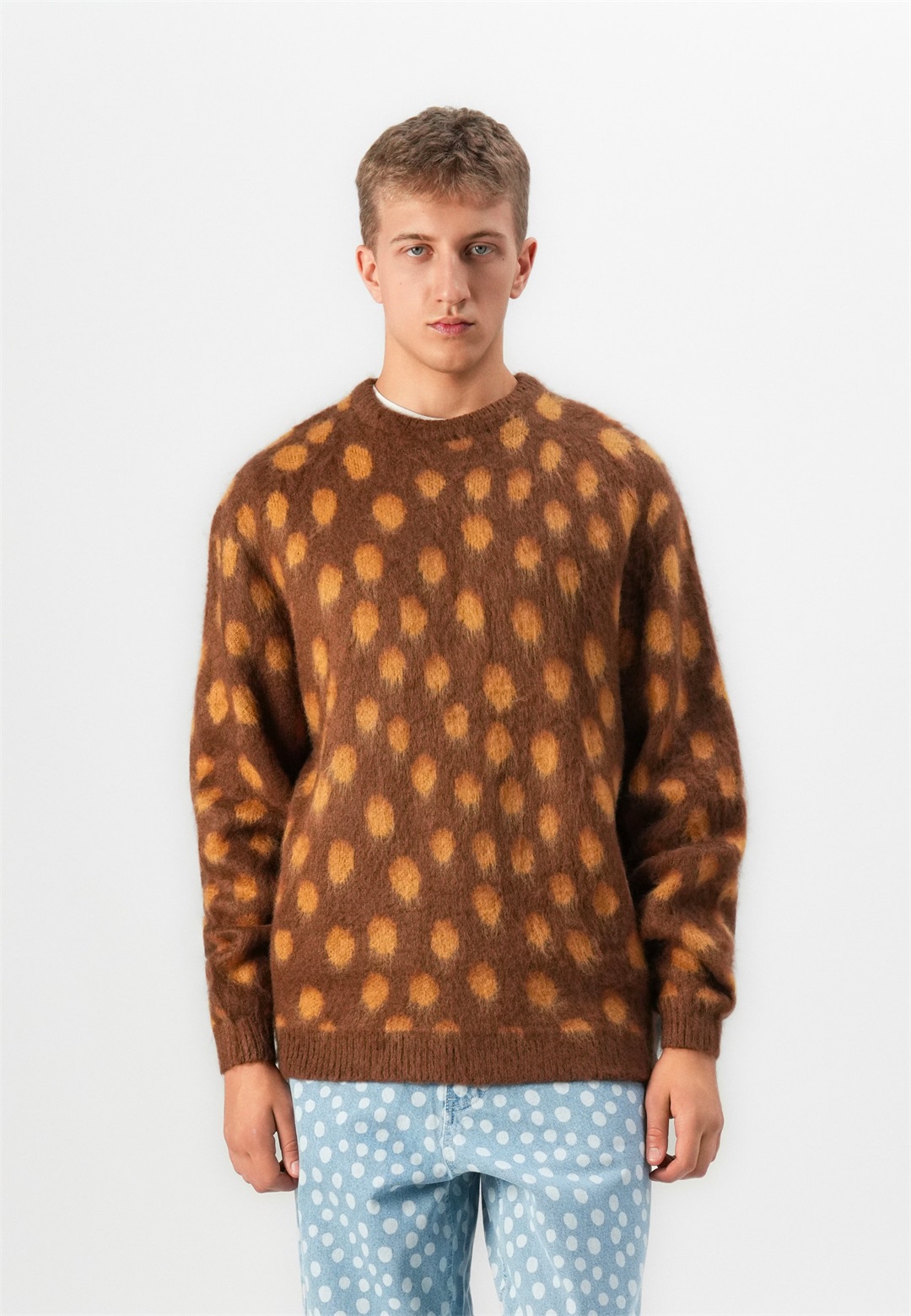 Santa Cruz JAGUAR CREW UNISEX - Strickpullover - brown/braun