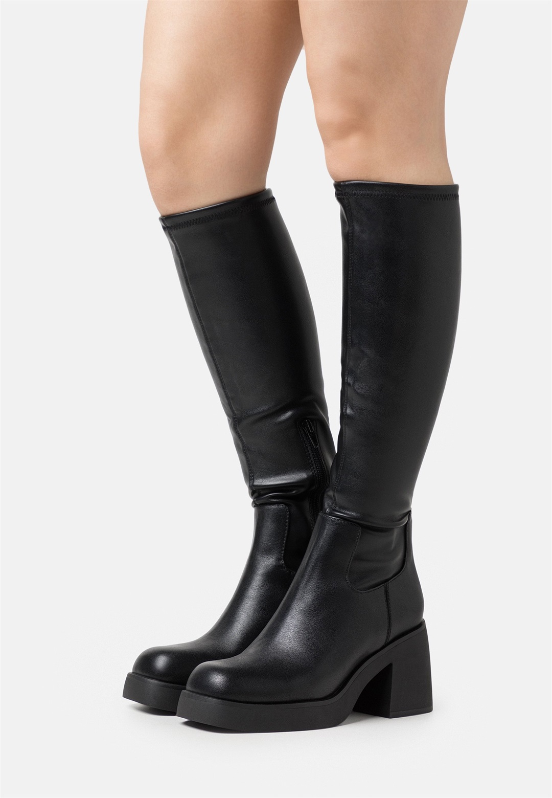 ALDO PILLOW WALK AUSTER - Plateaustiefel - black/schwarz