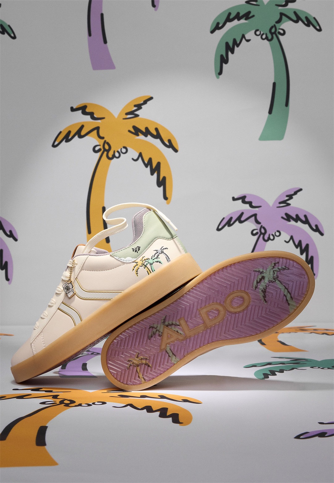 ALDO DINASAMI - Sneaker low - pastel/multi-coloured/beige