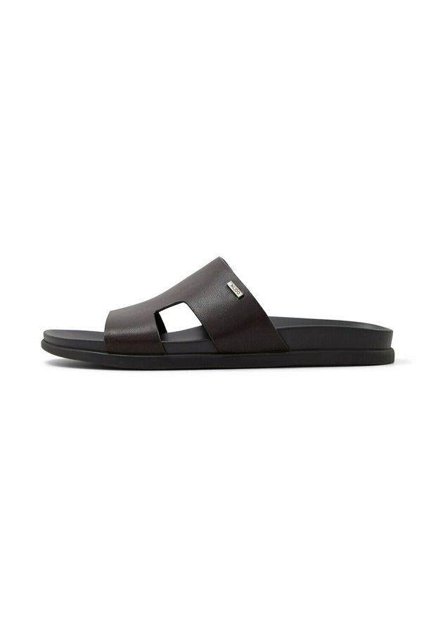 ALDO Pantolette flach - dark brown/dunkelbraun