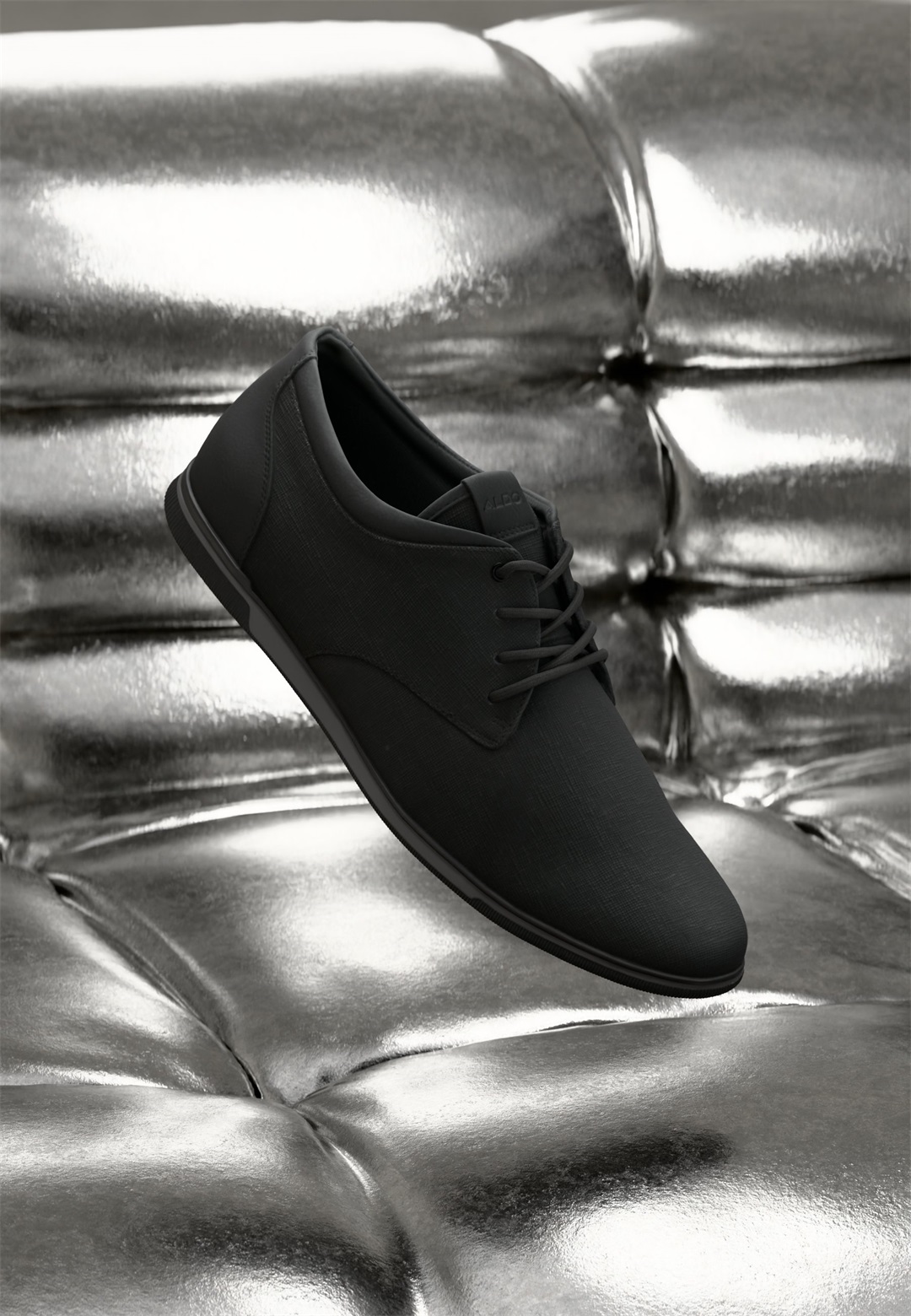 ALDO HERON - Sportlicher Schnürer - open black/schwarz